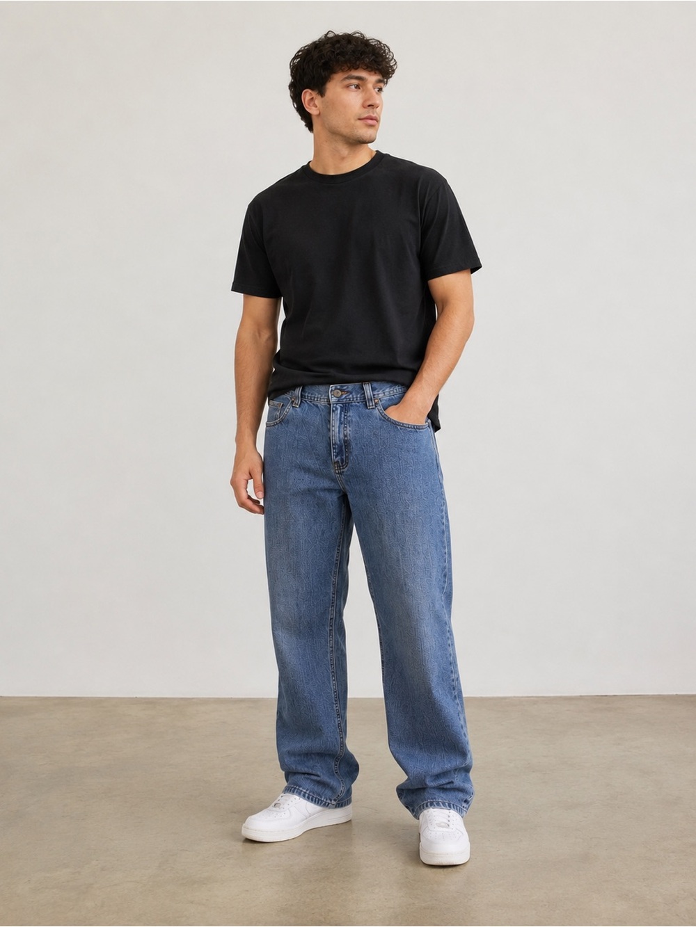 No Fear Men’s Relaxed Fit Blue Denim Jeans Size 34